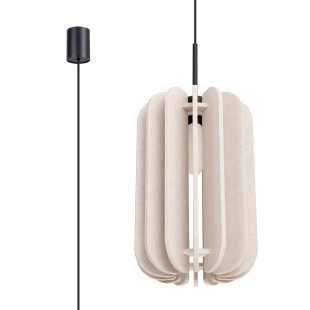 Lampa wisząca filcowa Mula beżowa Sollux | Oświetlenie do salonu
