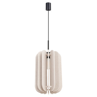 Lampa wisząca filcowa Mula beżowa Sollux | Oświetlenie do salonu