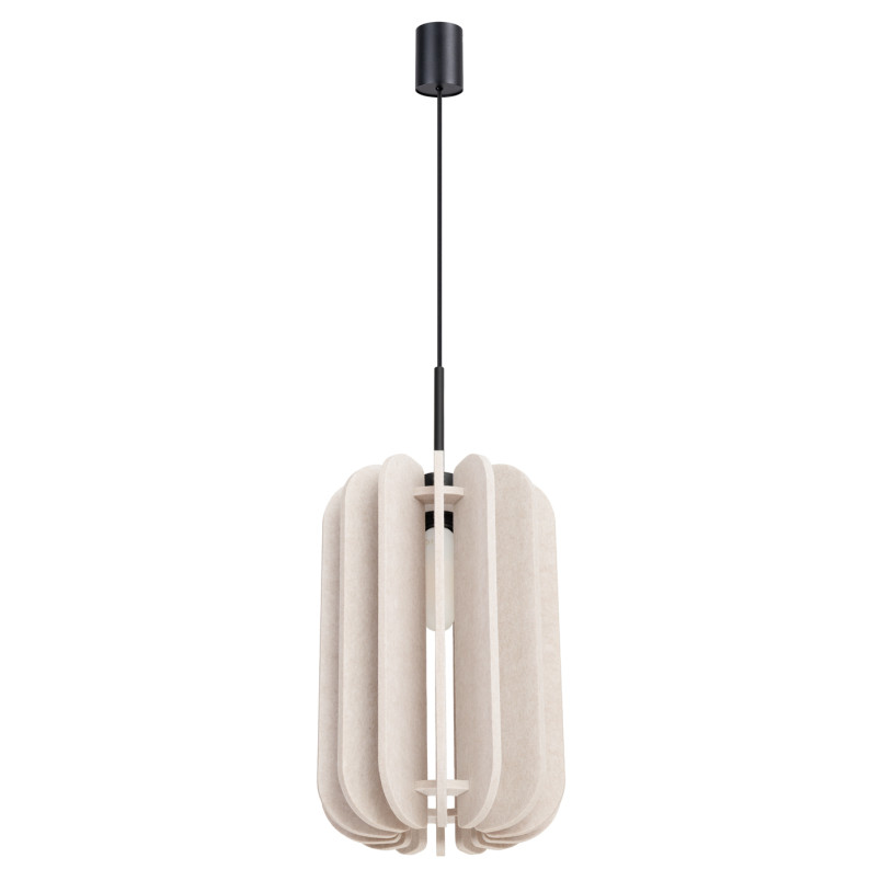 Lampa wisząca filcowa Mula beżowa Sollux | Oświetlenie do salonu