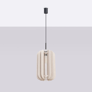 Lampa wisząca filcowa Mula beżowa Sollux | Oświetlenie do salonu