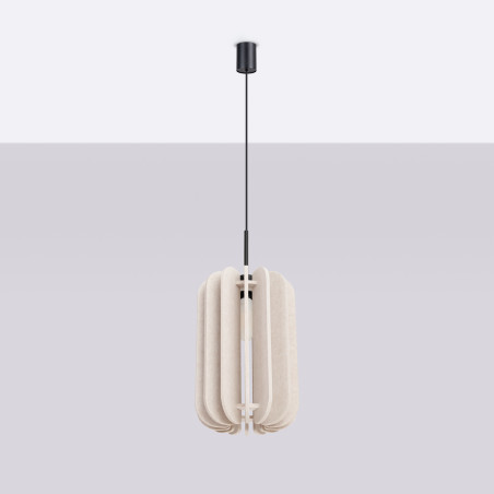 Lampa wisząca filcowa Mula beżowa Sollux | Oświetlenie do salonu