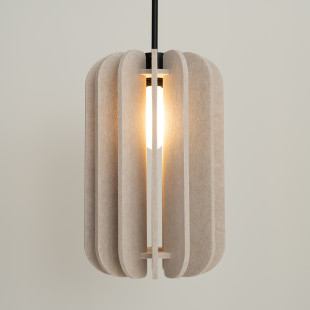 Lampa wisząca filcowa Mula beżowa Sollux | Oświetlenie do salonu