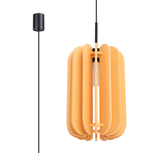 Lampa wisząca filcowa Mula żółta Sollux | Odkryj ciepło i styl