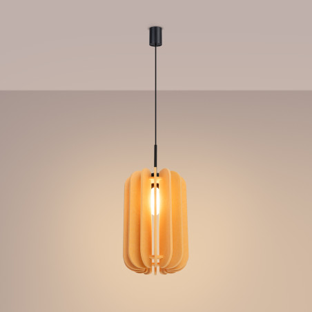 Lampa wisząca filcowa Mula żółta Sollux | Odkryj ciepło i styl
