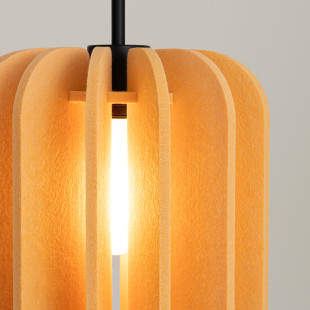 Lampa wisząca filcowa Mula żółta Sollux | Odkryj ciepło i styl