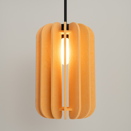 Lampa wisząca filcowa Mula żółta Sollux | Odkryj ciepło i styl