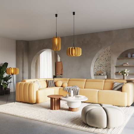 Lampa wisząca filcowa Mula żółta Sollux | Odkryj ciepło i styl