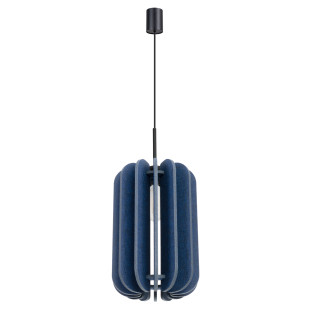 Lampa wisząca filcowa Mula | Sollux - Granatowa, 27cm