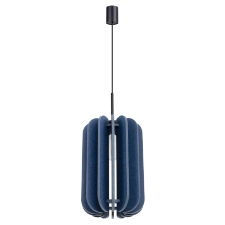 Lampa wisząca filcowa Mula | Sollux - Granatowa, 27cm