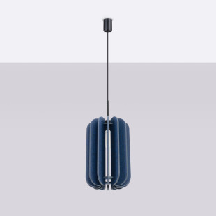 Lampa wisząca filcowa Mula | Sollux - Granatowa, 27cm