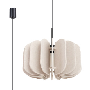 Lampa wisząca filcowa Mula 45cm beżowa Sollux - Odkryj ciepło i styl!