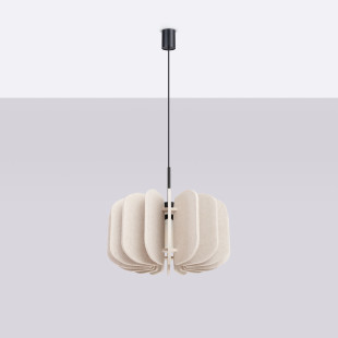 Lampa wisząca filcowa Mula 45cm beżowa Sollux - Odkryj ciepło i styl!