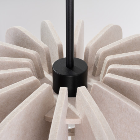 Lampa wisząca filcowa Mula 45cm beżowa Sollux - Odkryj ciepło i styl!