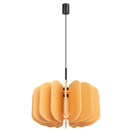 Lampa wisząca filcowa Mula 45cm żółta - Sollux | Oświetlenie
