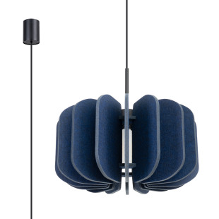 Lampa wisząca filcowa Mula 45cm granatowa - Sollux | Sklep