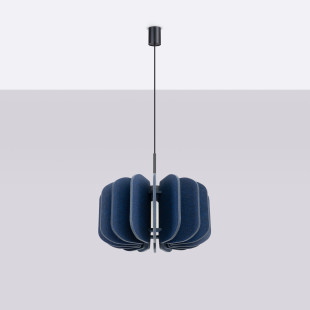 Lampa wisząca filcowa Mula 45cm granatowa - Sollux | Sklep