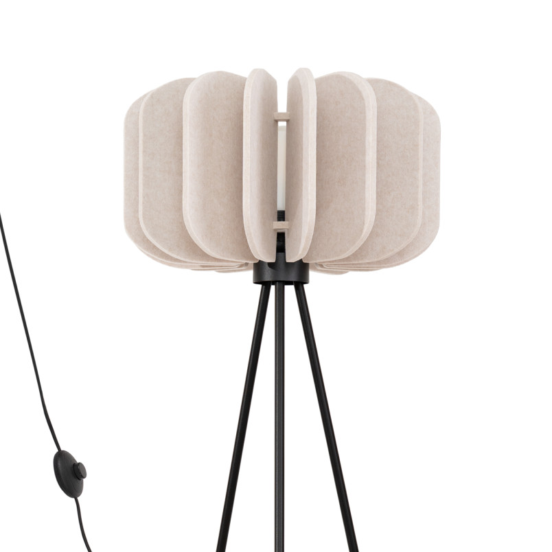 Lampa podłogowa Mula Sollux - Beżowa, Filcowa | Kup Teraz