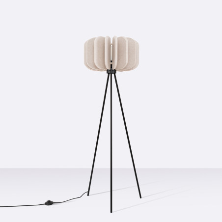 Lampa podłogowa Mula Sollux - Beżowa, Filcowa | Kup Teraz