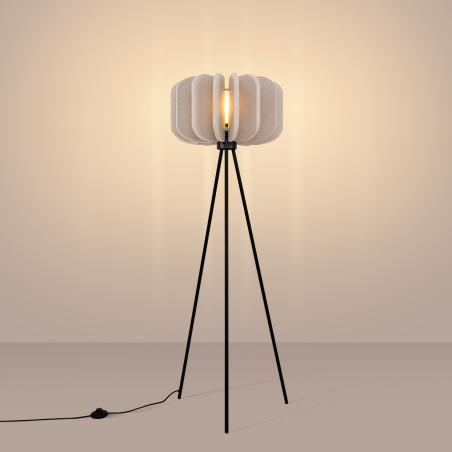 Lampa podłogowa Mula Sollux - Beżowa, Filcowa | Kup Teraz