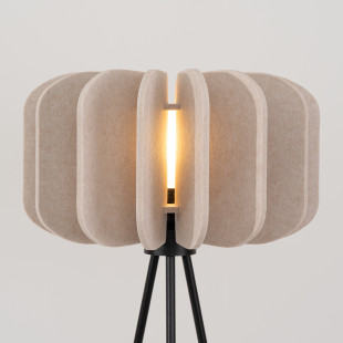 Lampa podłogowa Mula Sollux - Beżowa, Filcowa | Kup Teraz