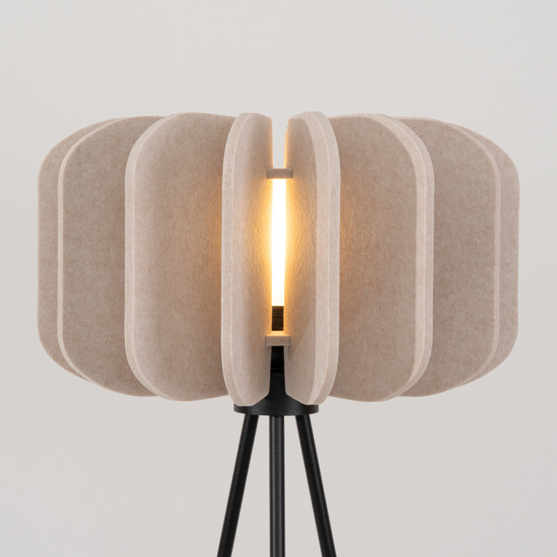 Lampa podłogowa Mula Sollux - Beżowa, Filcowa | Kup Teraz
