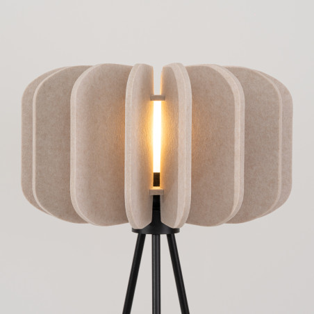 Lampa podłogowa Mula Sollux - Beżowa, Filcowa | Kup Teraz