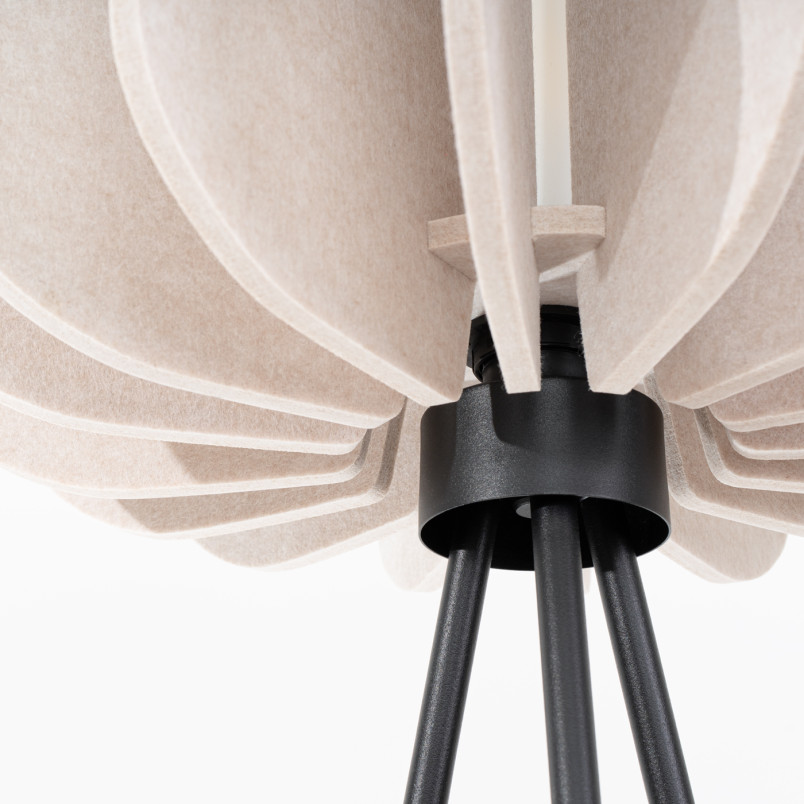 Lampa podłogowa Mula Sollux - Beżowa, Filcowa | Kup Teraz