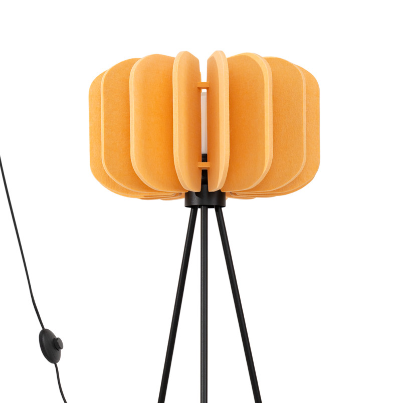 Lampa podłogowa Mula żółta - Sollux | Nowoczesny design