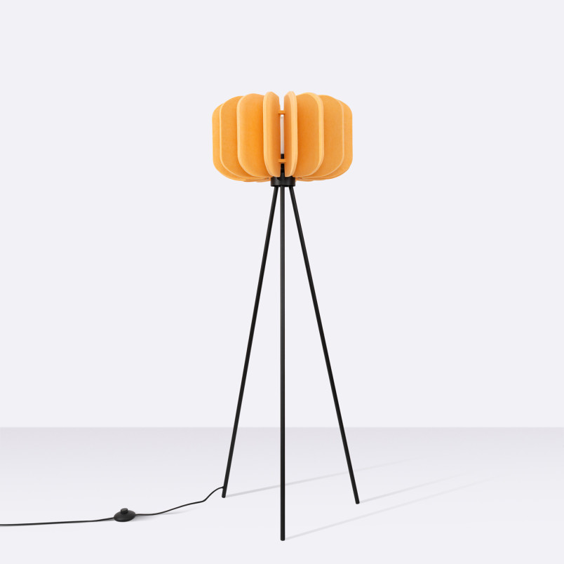 Lampa podłogowa Mula żółta - Sollux | Nowoczesny design