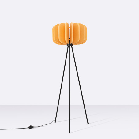 Lampa podłogowa Mula żółta - Sollux | Nowoczesny design