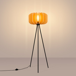 Lampa podłogowa Mula żółta - Sollux | Nowoczesny design