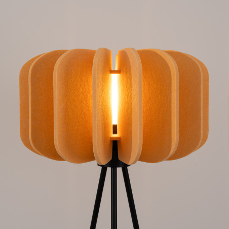 Lampa podłogowa Mula żółta - Sollux | Nowoczesny design