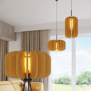 Lampa podłogowa Mula żółta - Sollux | Nowoczesny design