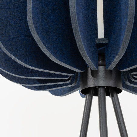 Lampa podłogowa Mula Sollux - Filcowy klosz, granatowa | Kup teraz!