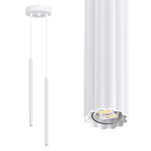 Lampa wisząca Arche Sollux - 2 tuby, biała | Sklep z lampami