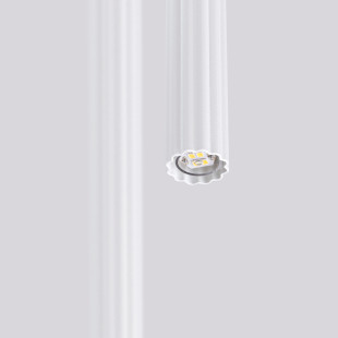 Lampa wisząca Arche Sollux - 2 tuby, biała | Sklep z lampami