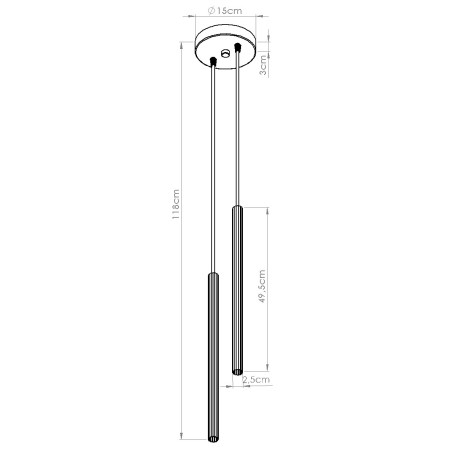 Lampa wisząca Arche Sollux - 2 tuby, biała | Sklep z lampami