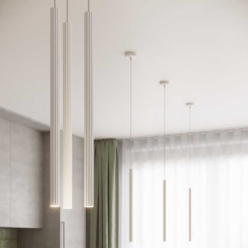 Lampa wisząca Arche Sollux - 2 tuby, biała | Sklep z lampami
