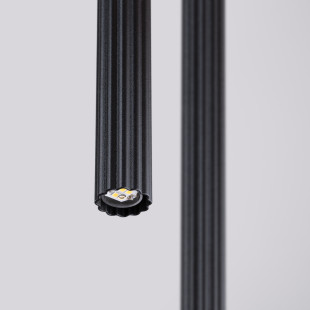 Lampa wisząca Arche Sollux: 2 tuby, czarna - Odkryj nowoczesny design!
