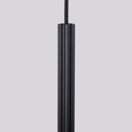 Lampa wisząca Arche Sollux: 2 tuby, czarna - Odkryj nowoczesny design!