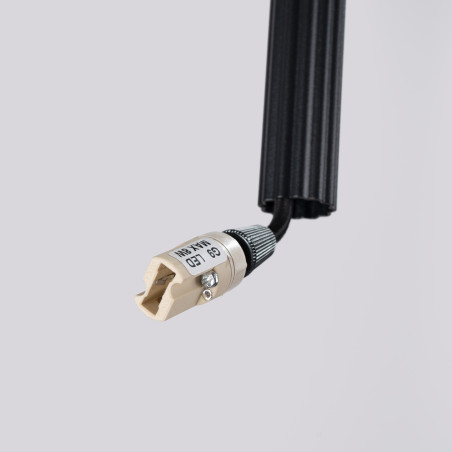 Lampa wisząca Arche Sollux: 2 tuby, czarna - Odkryj nowoczesny design!