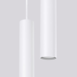 Lampa wisząca LAGOS 2 tuby biała Sollux | Sklep z lampami