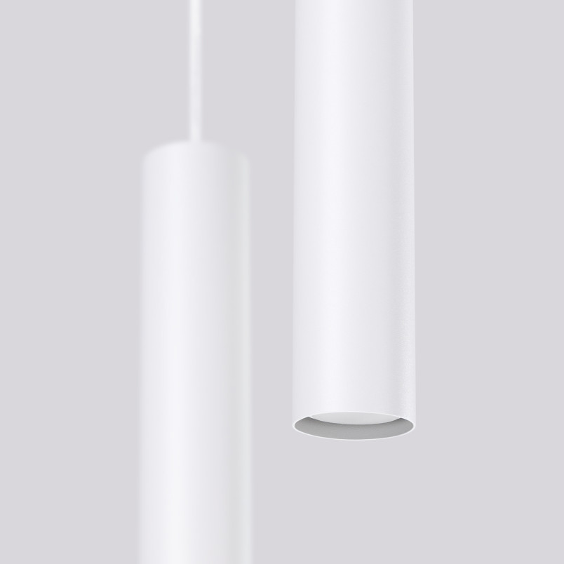 Lampa wisząca LAGOS 2 tuby biała Sollux | Sklep z lampami