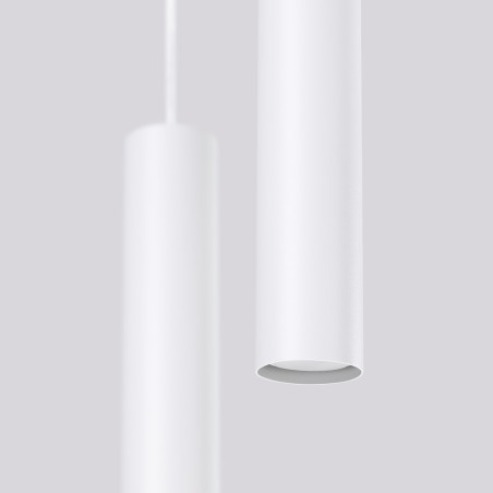 Lampa wisząca LAGOS 2 tuby biała Sollux | Sklep z lampami