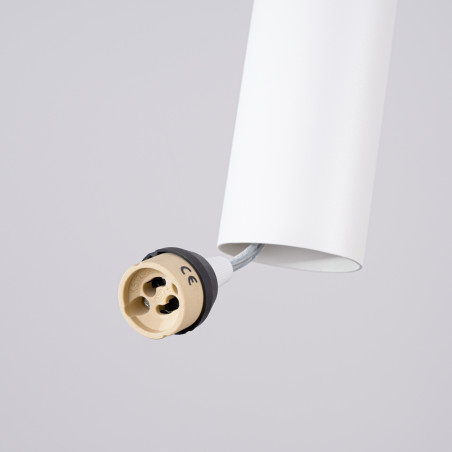 Lampa wisząca LAGOS 2 tuby biała Sollux | Sklep z lampami