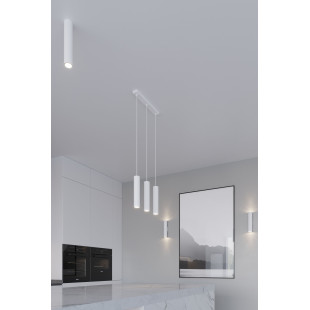 Lampa wisząca LAGOS 2 tuby biała Sollux | Sklep z lampami