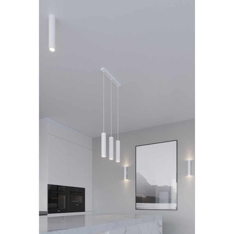 Lampa wisząca LAGOS 2 tuby biała Sollux | Sklep z lampami
