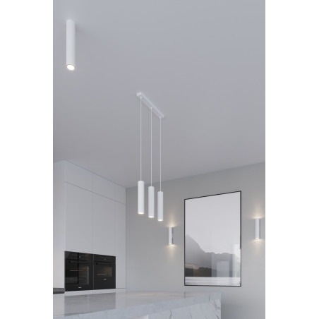 Lampa wisząca LAGOS 2 tuby biała Sollux | Sklep z lampami