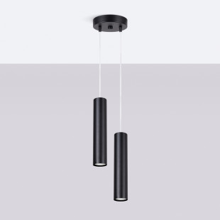 Lampa wisząca Lagos Round 2 tuby | Sollux - Nowoczesny design