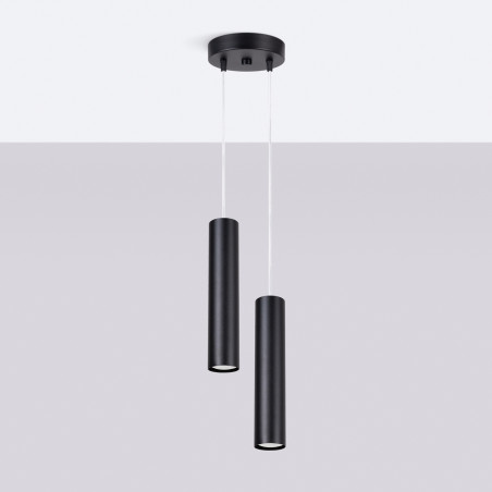 Lampa wisząca Lagos Round 2 tuby | Sollux - Nowoczesny design